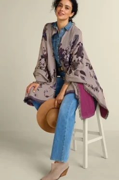 Online Soft Surroundings Beatrix Floral Wrap MidnightMulti