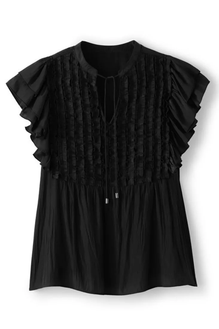 Soft Surroundings Beatrix Topper Black