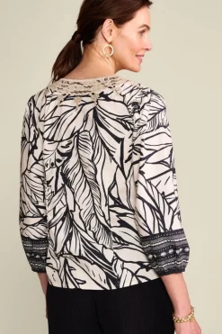 Soft Surroundings Bellamy Top PaoloPalm/OsascoBorder