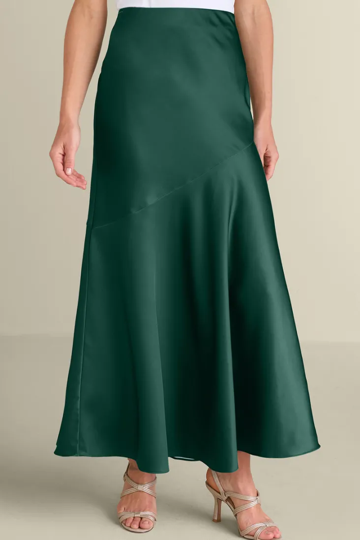 Online Soft Surroundings Blaise Satin Skirt