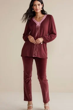 Hot Soft Surroundings Blakely Velveteen Pants