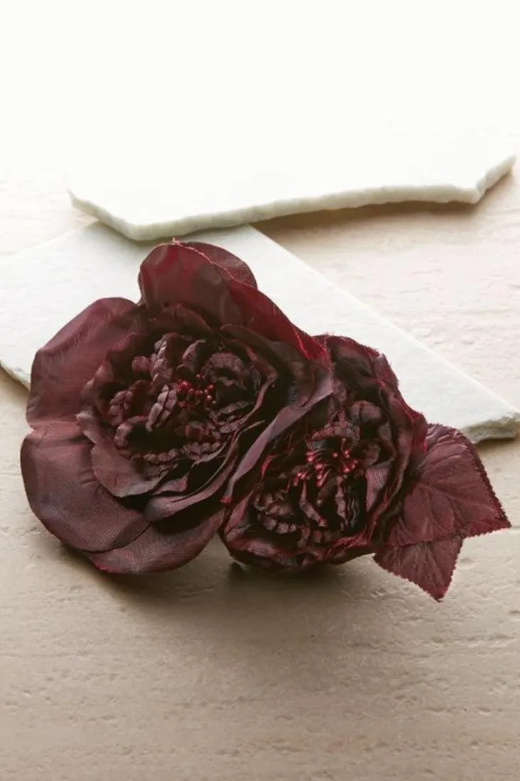 Outlet Soft Surroundings Bordeaux Blooms Pin Burgundy