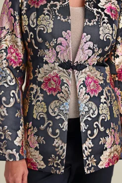 Outlet Soft Surroundings Branca Jacquard Jacket RoseBaroqueJacquard