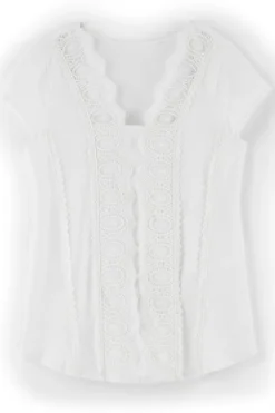 New Soft Surroundings Breelyn Top I White