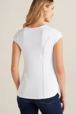 New Soft Surroundings Breelyn Top I White