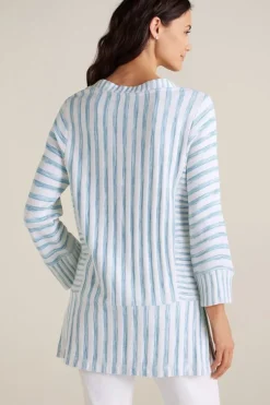 Sale Soft Surroundings Briza Stripe Tunic ChambrayBlue/WhiteStrip