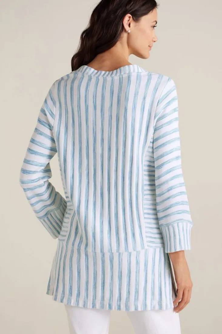 Sale Soft Surroundings Briza Stripe Tunic ChambrayBlue/WhiteStrip