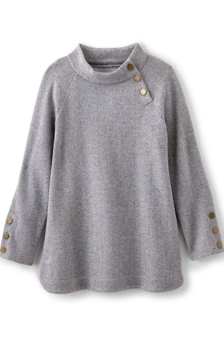Outlet Soft Surroundings Brooke Tunic Black/WhiteCombo