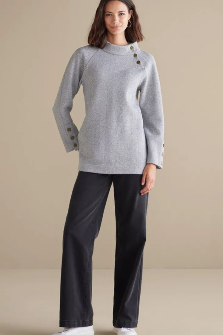 Outlet Soft Surroundings Brooke Tunic Black/WhiteCombo