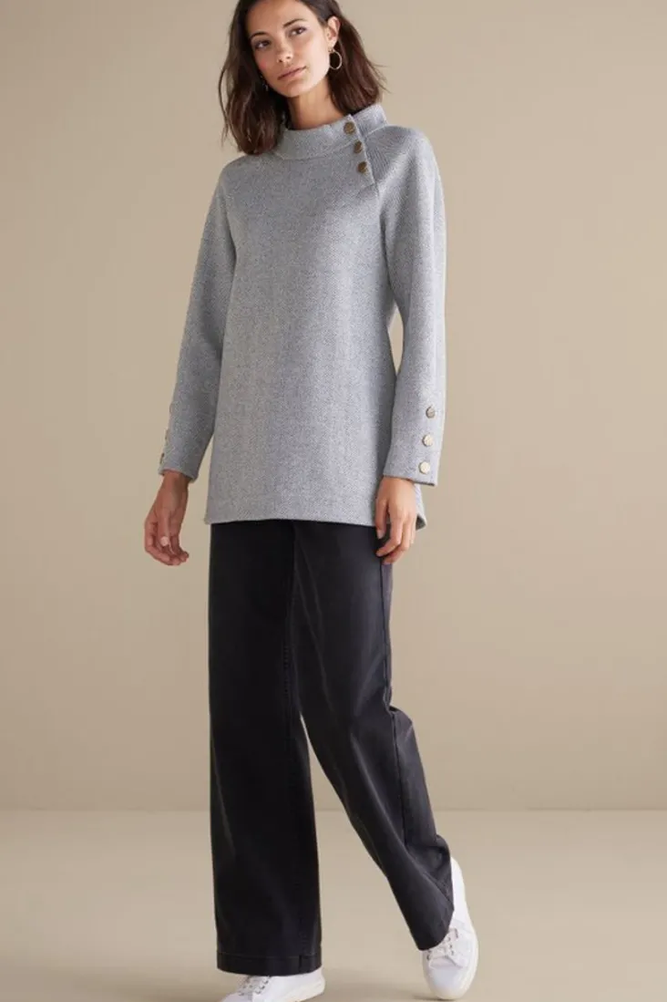 Outlet Soft Surroundings Brooke Tunic Black/WhiteCombo
