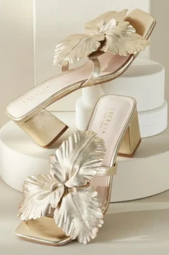 Outlet Soft Surroundings Cecelia Ny Happy Flower Slide SoftGold