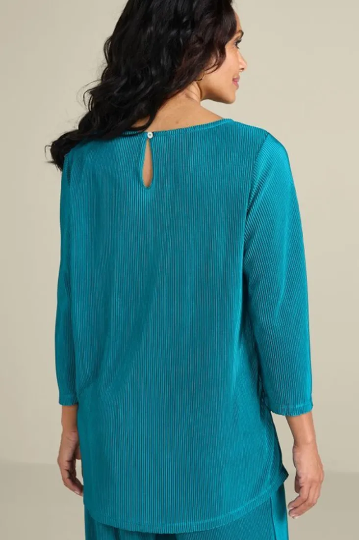 Discount Soft Surroundings Cella Plisse Tunic DeepLagoon