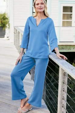 Discount Soft Surroundings Ceri Knit Wide-Leg Pants