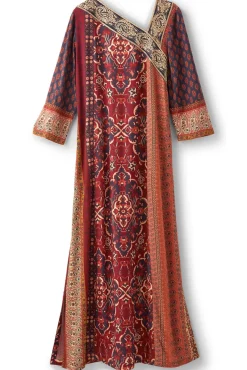 Soft Surroundings Cindra Maxi Dress AutumnalPatchwork