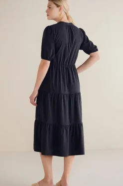Soft Surroundings Claudia Midi Dress Black