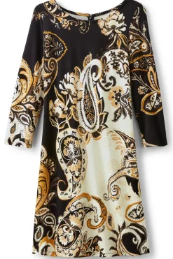 Online Soft Surroundings Clotilde Ponte Dress AutumnPaisley