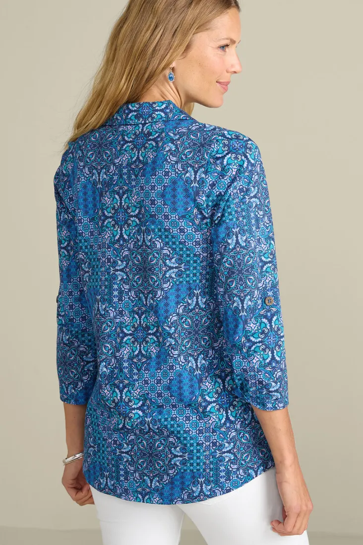 New Soft Surroundings Danielle 3/4 Sleeve Tunic