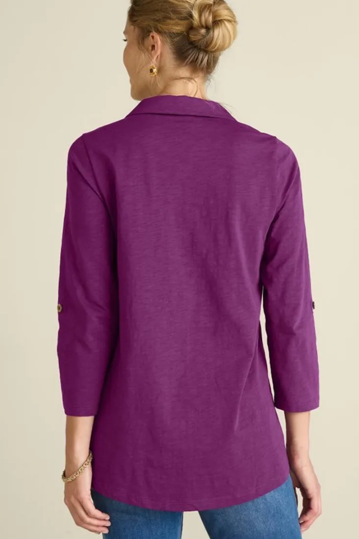 New Soft Surroundings Danielle 3/4 Sleeve Tunic