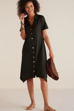 Outlet Soft Surroundings Danielle Button Dress