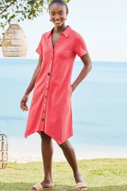 Outlet Soft Surroundings Danielle Button Dress