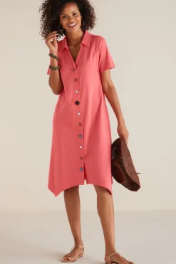 Outlet Soft Surroundings Danielle Button Dress
