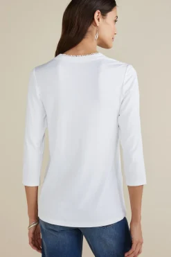 Online Soft Surroundings Delsie Embroidered Top
