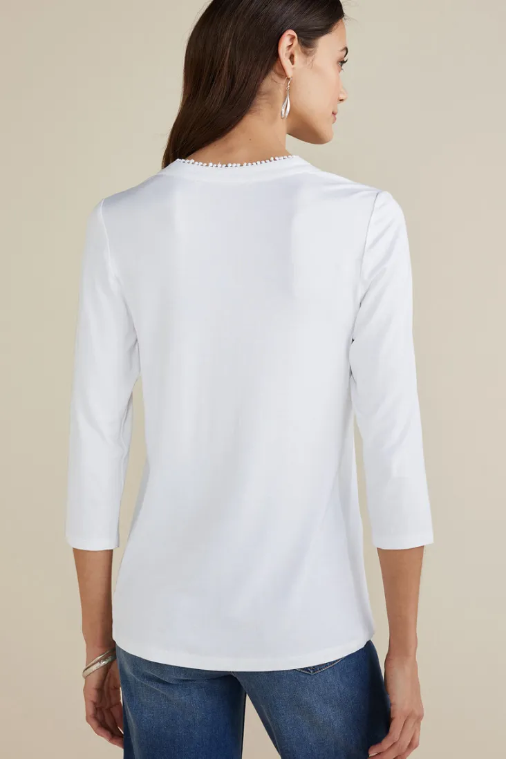 Online Soft Surroundings Delsie Embroidered Top