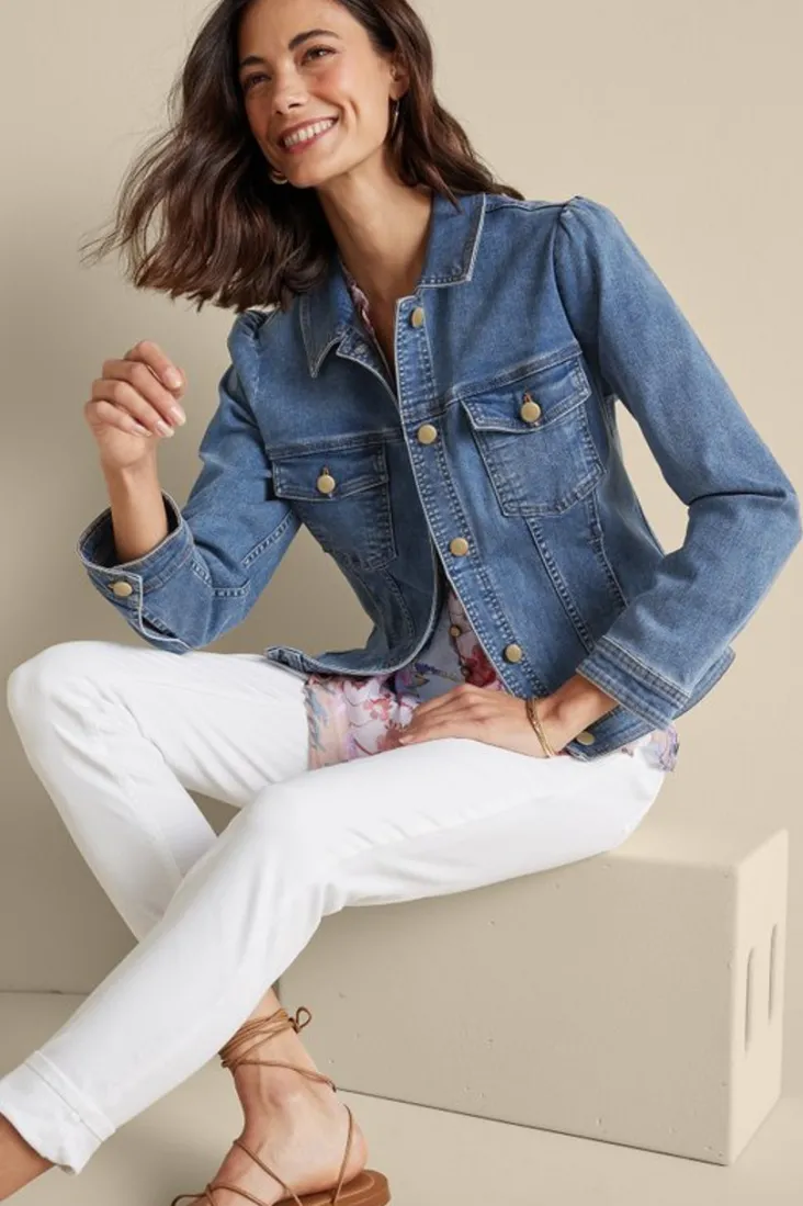 Best Soft Surroundings Diana Shapely Denim Jacket
