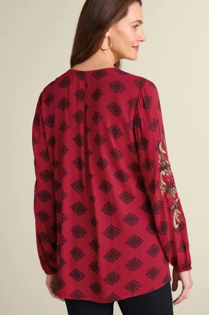 Sale Soft Surroundings Eboni Embellished Tunic DitsyFoulard