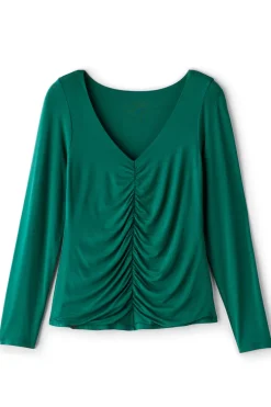 Online Soft Surroundings Edeliz Long Sleeve Tee Evergreen