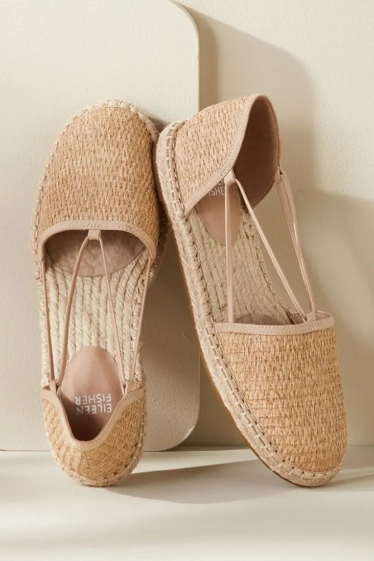 Online Soft Surroundings Eileen Fisher Lee Raffia Stretch Espadrille Natural