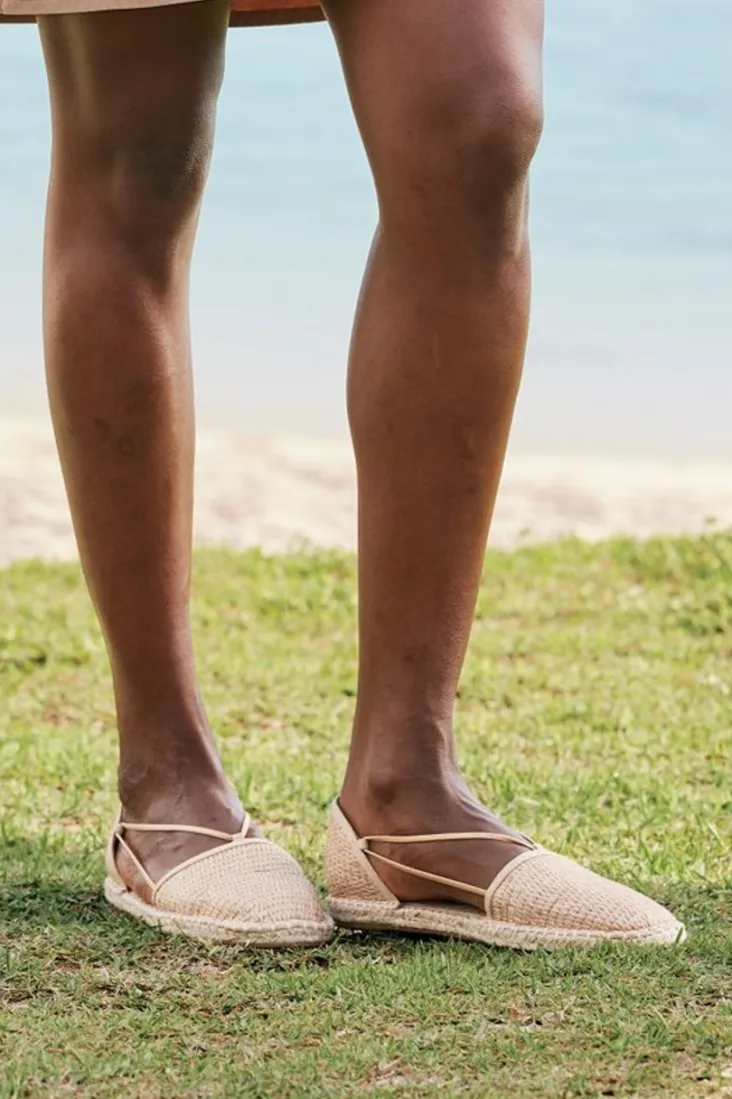 Online Soft Surroundings Eileen Fisher Lee Raffia Stretch Espadrille Natural