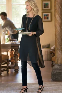 Clearance Soft Surroundings Elegance Tunic Black