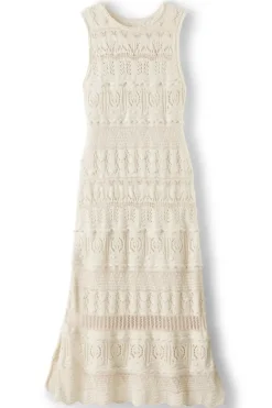 Best Soft Surroundings Erica Crochet Midi Dress AntiqueWhite