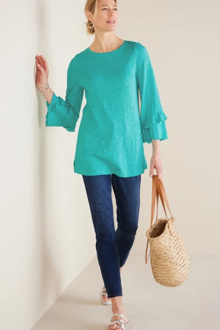 Outlet Soft Surroundings Erin Linen Blend Tunic
