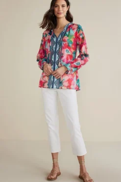 Soft Surroundings Evalina Top PinkRanunculus