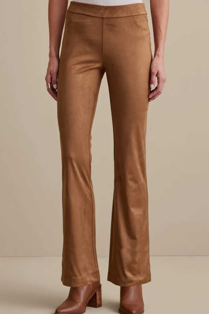 Online Soft Surroundings Faux Suede Bootcut Pants