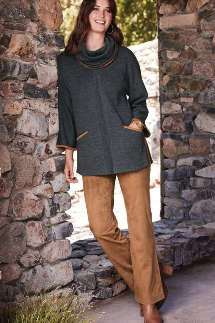 Online Soft Surroundings Faux Suede Bootcut Pants