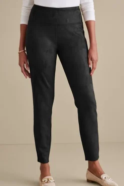 Discount Soft Surroundings Faux Suede Pull-On Leggings