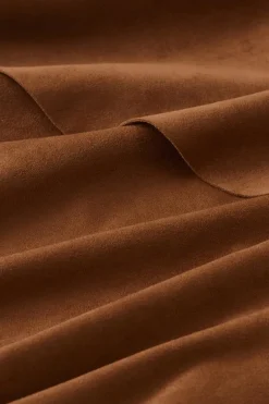 Soft Surroundings Faux Suede Skirt Saddle