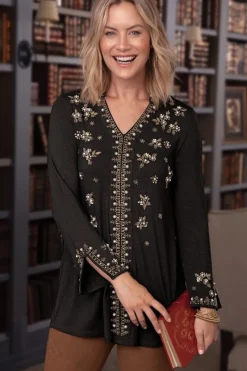 Best Soft Surroundings Festa Tunic Black
