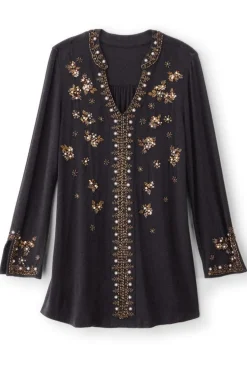 Best Soft Surroundings Festa Tunic Black