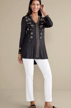 Best Soft Surroundings Festa Tunic Black
