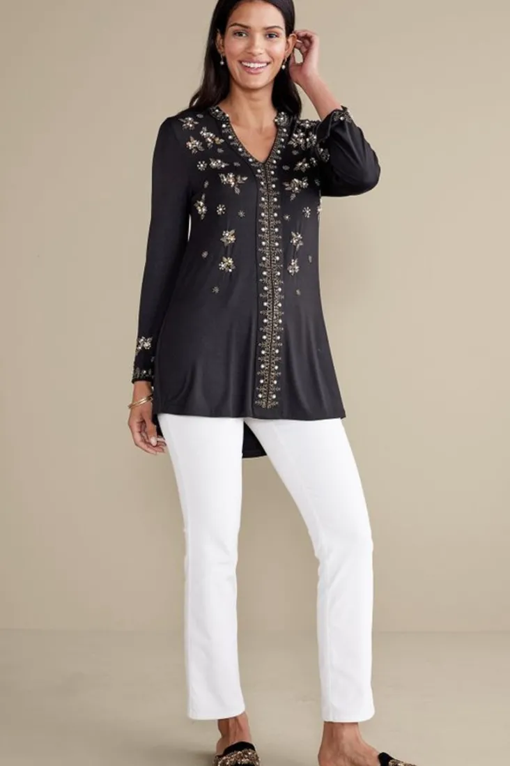 Best Soft Surroundings Festa Tunic Black