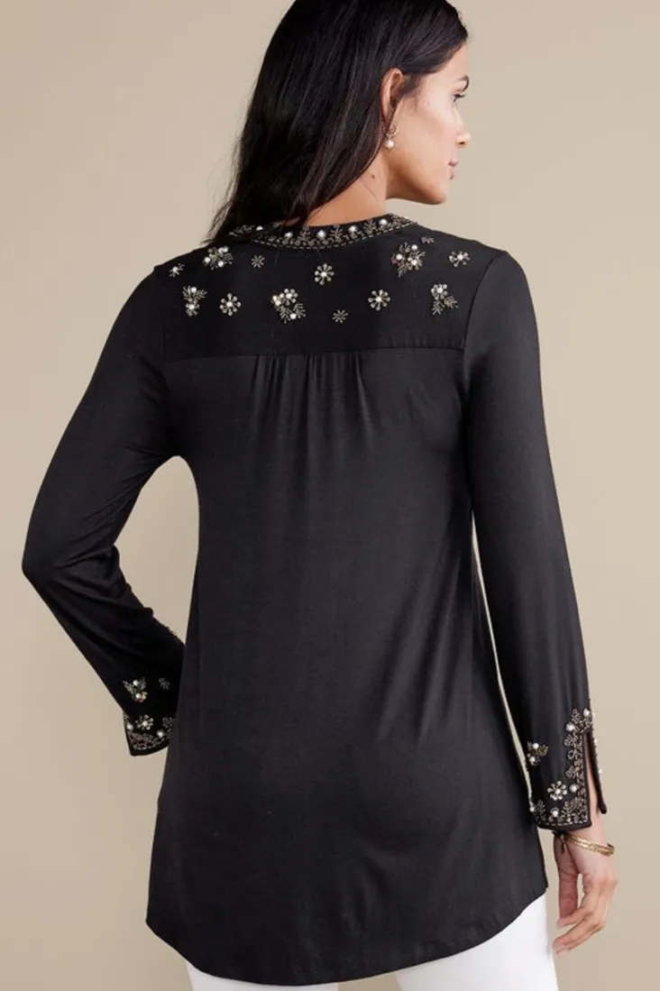 Best Soft Surroundings Festa Tunic Black