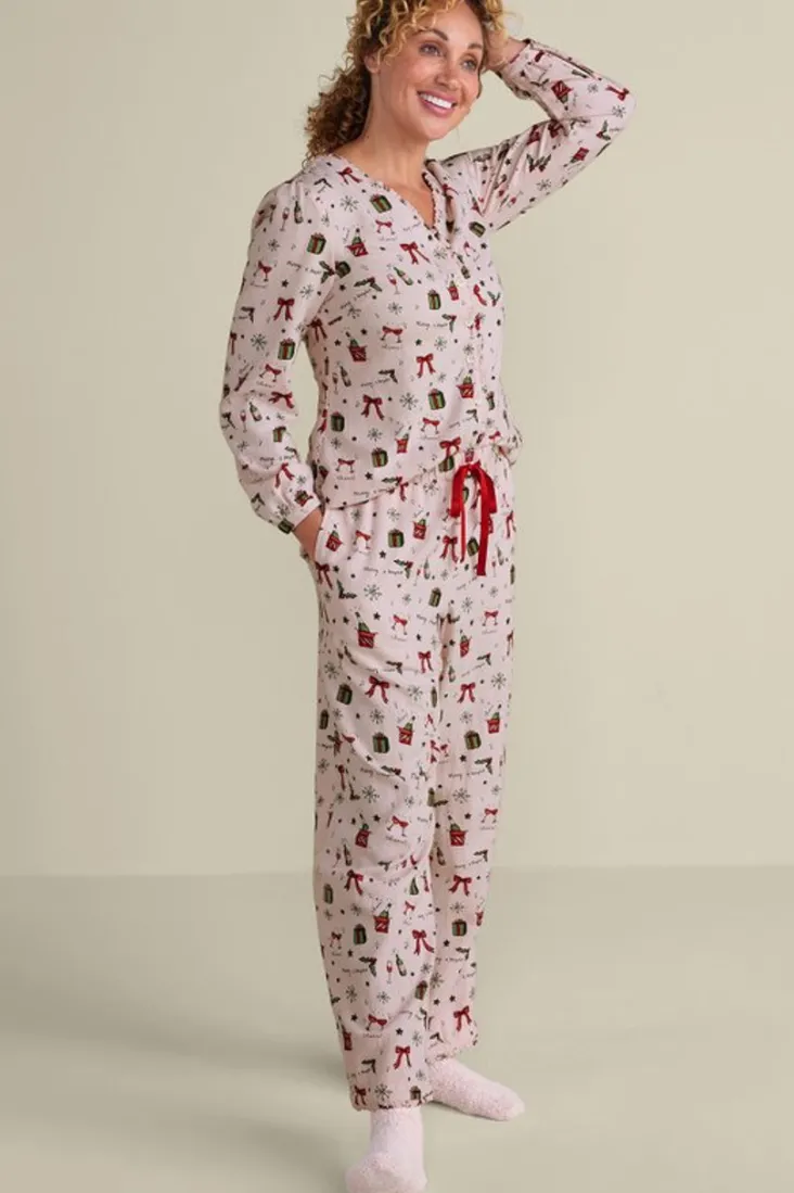 Outlet Soft Surroundings Festive Finley Sleep Set