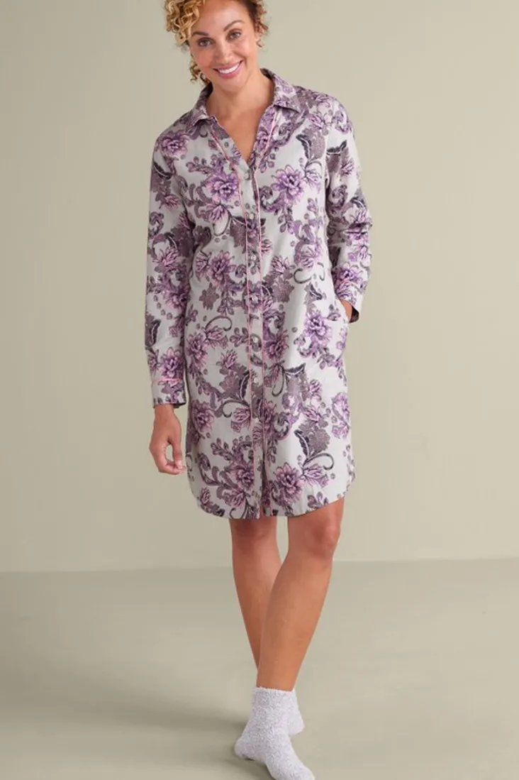 New Soft Surroundings Festive Finley Sleep Shirt