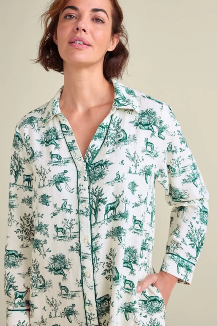New Soft Surroundings Festive Finley Sleep Shirt