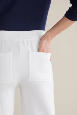 New Soft Surroundings Fina French Terry Crop Pants Navy