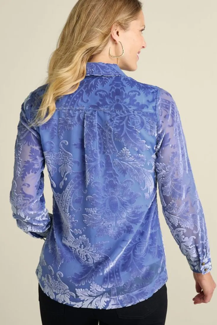 Best Soft Surroundings Floreat Velvet Shirt